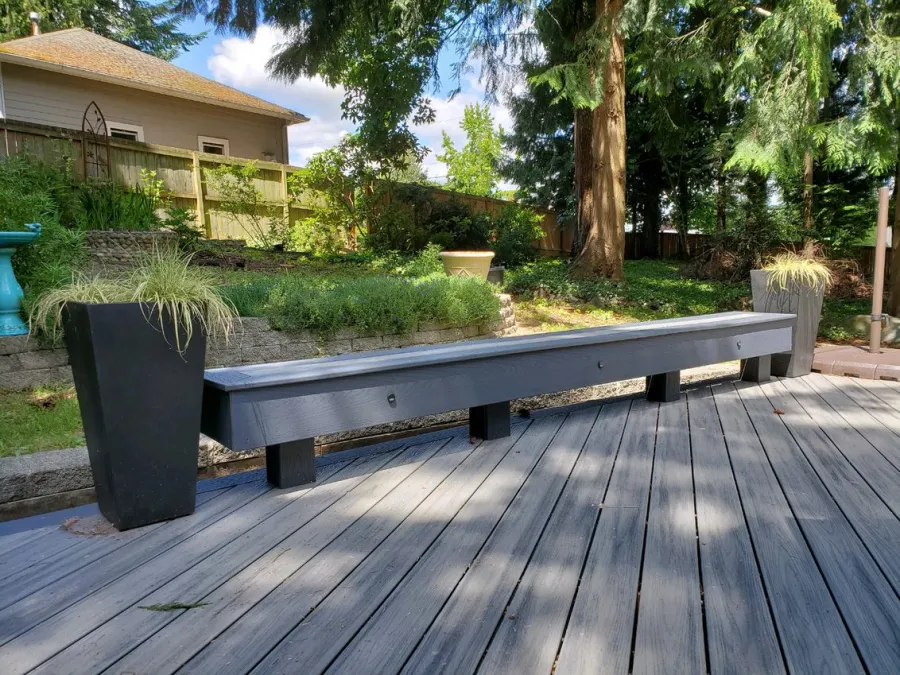 Custom Decks Built in Benches Sammamish Washington Custom Decks Built in Benches Sammamish Washington