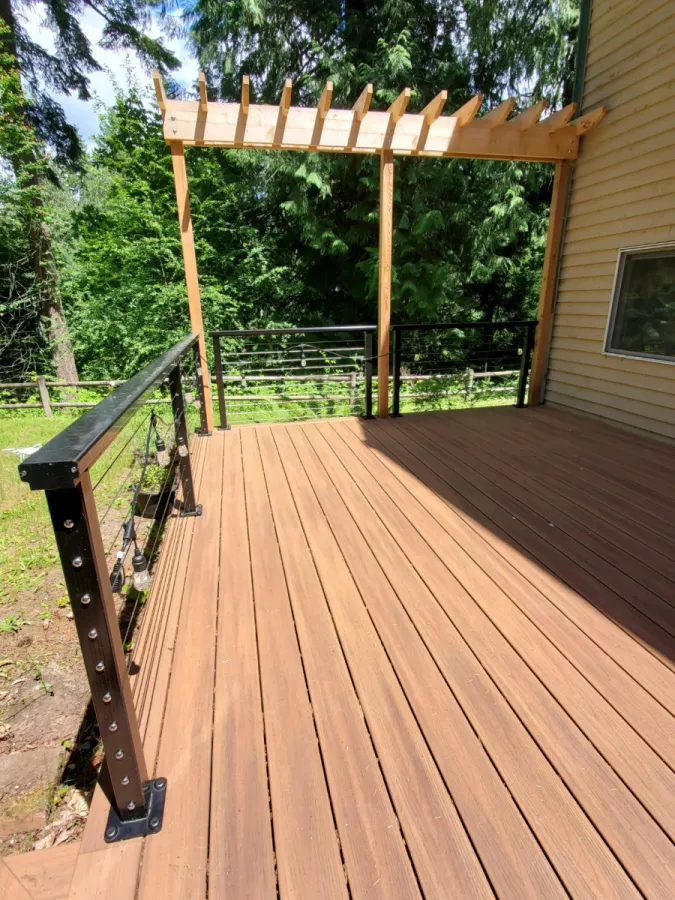 Custom Decks wood trellis kent washington Custom Decks wood trellis kent washington