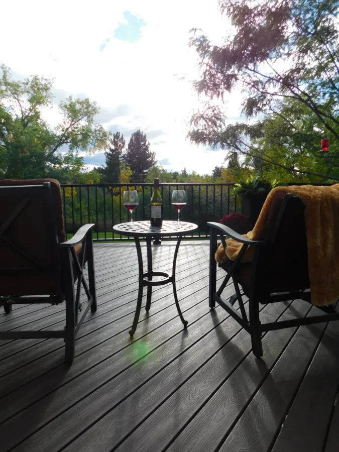 Fall Sunset with A Glass of Wine Fall Sunset with A Glass of Wine